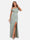 Sheath/Column One-Shoulder Short Sleeves Bridesmaid Dresses with Split Side