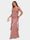 Sheath/Column Scoop Sleeveless Bridesmaid Dresses with Watteau Train