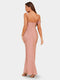 Sheath/Column Asymmetrical Short Sleeves Bridesmaid Dresses with Ruched