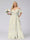 A-Line/Princess Cold Shoulder Short Sleeves Ruched Plus Size Floral Bridesmaid Dresses