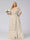 A-Line/Princess Cold Shoulder Short Sleeves Ruched Plus Size Floral Bridesmaid Dresses