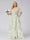 A-Line/Princess Cold Shoulder Short Sleeves Ruched Plus Size Floral Bridesmaid Dresses
