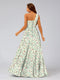 A-Line/Princess One-Shoulder Sleeveless Ruched Floral Bridesmaid Dresses