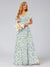 A-Line/Princess V-Neck Short Sleeves Ruffles Floral Bridesmaid Dresses