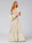 A-Line/Princess V-Neck Short Sleeves Ruffles Floral Bridesmaid Dresses