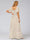 A-Line/Princess V-Neck Short Sleeves Ruffles Floral Bridesmaid Dresses