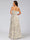 Sheath/Column Strapless Sleeveless Tiered Floral Bridesmaid Dresses