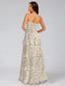 Sheath/Column Strapless Sleeveless Tiered Floral Bridesmaid Dresses