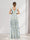A-Line/Princess V-Neck Sleeveless Ruched Floral Bridesmaid Dresses