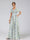 A-Line/Princess V-Neck Short Sleeves Ruched Floral Bridesmaid Dresses