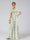 A-Line/Princess V-Neck Short Sleeves Ruched Floral Bridesmaid Dresses