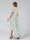 A-Line/Princess V-Neck Short Sleeves Ruched Floral Bridesmaid Dresses