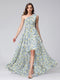 A-Line/Princess One-Shoulder Sleeveless Ruched Floral Bridesmaid Dresses