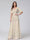 A-Line/Princess V-Neck Short Sleeves Pleats Floral Bridesmaid Dresses
