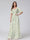 A-Line/Princess V-Neck Short Sleeves Pleats Floral Bridesmaid Dresses