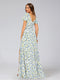 A-Line/Princess V-Neck Short Sleeves Split Side Floral Bridesmaid Dresses