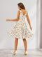 A-Line/Princess V-Neck Sleeveless Ruched Floral Bridesmaid Dresses