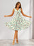 A-Line/Princess V-Neck Sleeveless Ruched Floral Bridesmaid Dresses