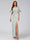 Sheath/Column Off-the-Shoulder Half Sleeves Ruched Floral Bridesmaid Dresses