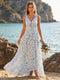 A-Line/Princess V-Neck Sleeveless Ruffles Floral Bridesmaid Dresses
