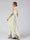 A-Line/Princess Cold Shoulder Short Sleeves Ruched Floral Bridesmaid Dresses
