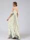 A-Line/Princess Cold Shoulder Short Sleeves Ruched Floral Bridesmaid Dresses