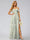 A-Line/Princess Cold Shoulder Sleeveless Split Side Floral Bridesmaid Dresses