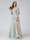 A-Line/Princess Cold Shoulder Short Sleeves Ruched Floral Bridesmaid Dresses