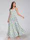 A-Line/Princess V-Neck Sleeveless Ruched Floral Bridesmaid Dresses