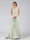 A-Line/Princess Halter Sleeveless Ruched Floral Bridesmaid Dresses
