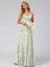 A-Line/Princess Halter Sleeveless Ruched Floral Bridesmaid Dresses