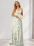 A-Line/Princess Halter Sleeveless Ruched Floral Bridesmaid Dresses