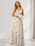 A-Line/Princess Halter Sleeveless Ruched Floral Bridesmaid Dresses