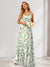 A-Line/Princess Halter Sleeveless Ruched Floral Bridesmaid Dresses
