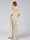 A-Line/Princess Cold Shoulder Short Sleeves Ruffles Floral Bridesmaid Dresses