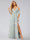 A-Line/Princess Cold Shoulder Short Sleeves Split Side Floral Bridesmaid Dresses