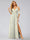 A-Line/Princess Cold Shoulder Short Sleeves Split Side Floral Bridesmaid Dresses