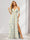 A-Line/Princess Cold Shoulder Short Sleeves Split Side Floral Bridesmaid Dresses