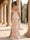 Sheath/Column Off-the-Shoulder Spaghetti Straps Floor-Length Floral Bridesmaid Dresses with Split Side