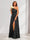 A-Line/Princess One-Shoulder Long Floral Bridesmaid Dresses with Split Side