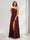 A-Line/Princess One-Shoulder Long Floral Bridesmaid Dresses with Split Side