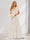 A-Line/Princess V-Neck Long Floral Bridesmaid Dresses with Ruffles