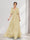 A-Line V-Neck Half Sleeves Split Side Floral Bridesmaid Dresses With Pockets