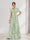 A-Line V-Neck Short Sleeves Floral Bridesmaid Dresses with Pockets