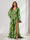 A-Line/Princess V-Neck Long Sleeves Floor Length Bridesmaid Dresses with Split Side