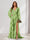 A-Line/Princess V-Neck Long Sleeves Floor Length Bridesmaid Dresses with Split Side