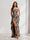 Sheath/Column Strapless Pleated Ruffle Floral Bridesmaid Dresses with Split Side