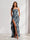 Sheath/Column Strapless Pleated Ruffle Floral Bridesmaid Dresses with Split Side