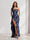 Sheath/Column Strapless Pleated Ruffle Floral Bridesmaid Dresses with Split Side