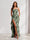 Sheath/Column Strapless Pleated Ruffle Floral Bridesmaid Dresses with Split Side